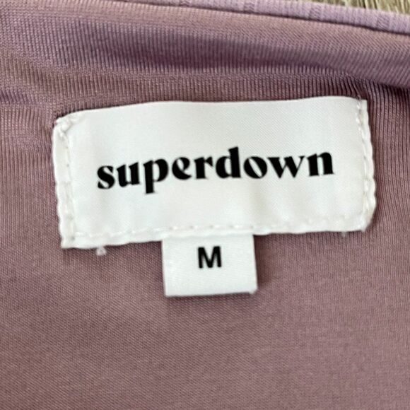 Superdown Stacie Lace Cami Slip Dress Lavender Size Medium - Picture 13 of 16